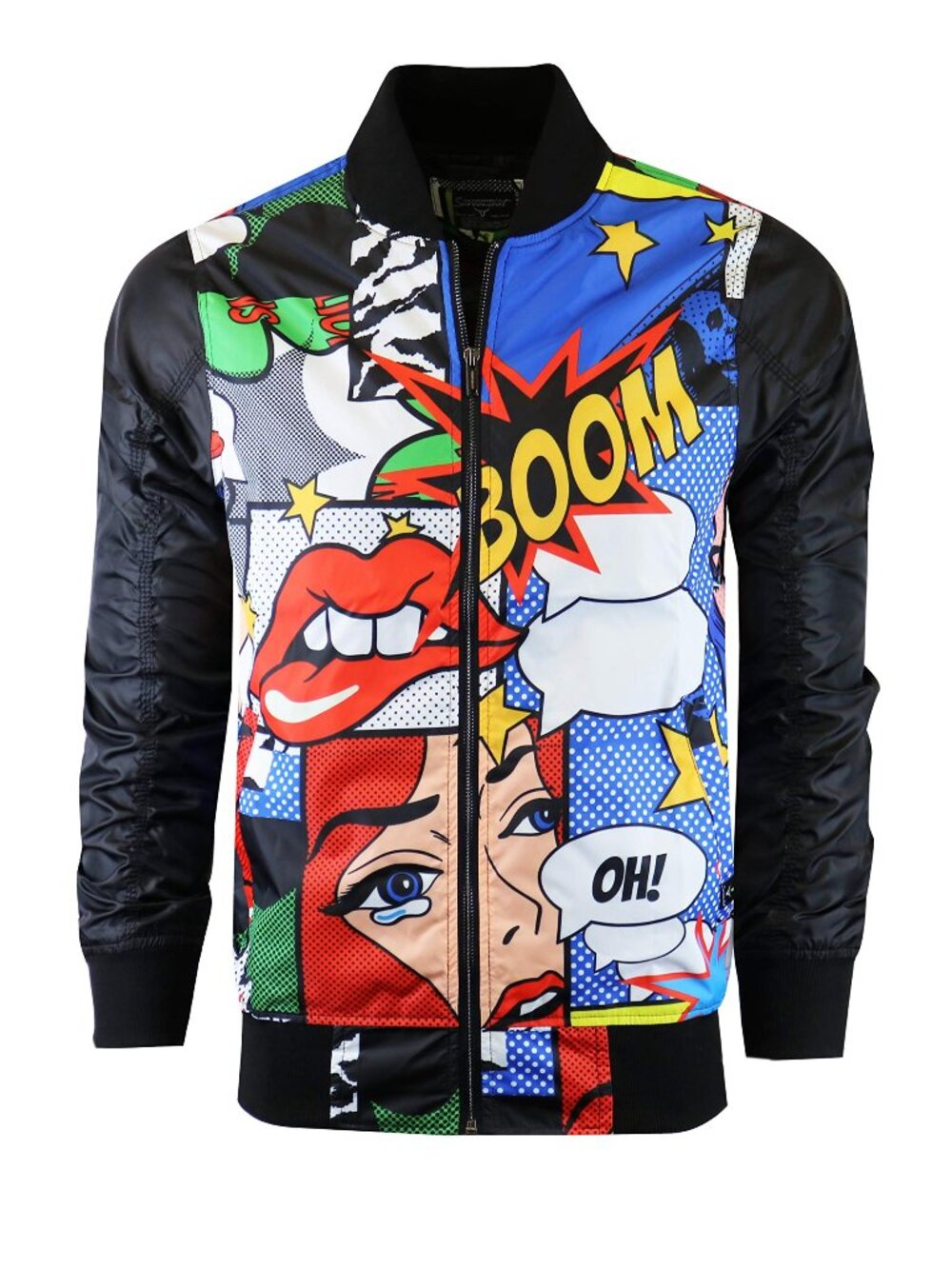 SCREENSHOT Hip-Hop Urban NYC Fashion Bomber Jacket - Modern Outdoor Lightweight